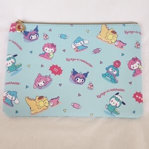 Sanrio Characters - Makeup Zipper Pouch Bag Pencil Case - Dinosaur - Hello Kitty